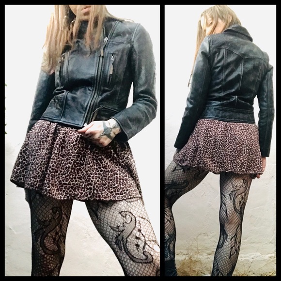 ALL SAINTS Leather Motorcycle Jacket! - Picture 2 of 8